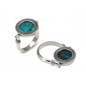 Sterling Silver & Eilat Stone Ring by Rafael Jewelry Rafael Jewelry