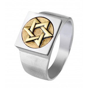 Star of David Ring in Sterling Silver by Rafael Jewelry Bagues Juives