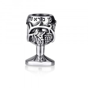 Kiddush Cup for Shabbat Ritual Charm in 925 Sterling Silver
 Charms