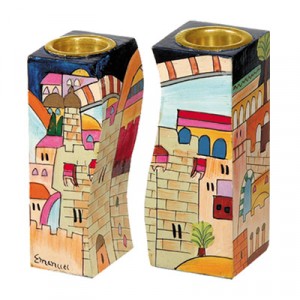 Chandeliers de Shabbat Yair Emanuel – Assortis et Représentations de la Ville Sainte Jerusalem Day