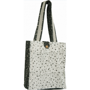 Black and White Thick Pomegranate Book Bag by Yair Emanuel Accessoires Juifs
