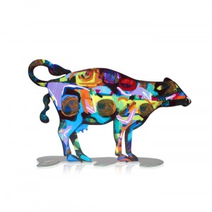 Tikvah Cow by David Gerstein Décorations d'Intérieur