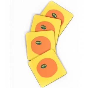 Jaffa Oranges Coaster Set (4 Pcs.) by Barbara Shaw Maison & Cuisine
