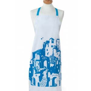 Jerusalem Apron with Old City Panorama by Barbara Shaw Aprons and Oven Mitts