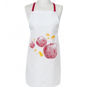 Apron with Apples & Bees Design in Cotton Maison & Cuisine
