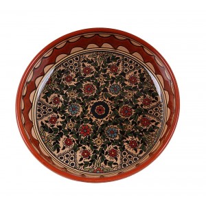 Armenian Ceramic Bowl with Floral Motif Boules