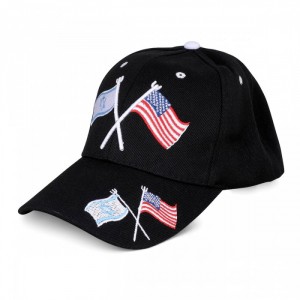 Baseball Cap Featuring Israeli and American Flags Baseball Caps