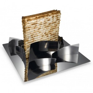 Laura Cowan Modular Matzah Plate in Stainless Steel & Anodized Aluminum Pessah
