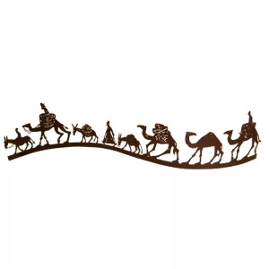 David Gerstein Large Silk Way Camel Caravan Sculpture Décorations d'Intérieur