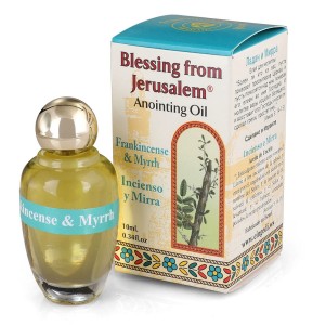 Frankincense and Myrrh Anointing Oil with Biblical Spices (10ml) Cosmétiques de la Mer Morte
