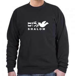 Israel Peace Sweatshirt with Shalom Dove Design (Variety of Colors) Sweats à Capuche Israéliens