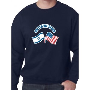 United We Stand Sweatshirt (US & Israel Design) in Variety of Colors Sweats à Capuche Israéliens