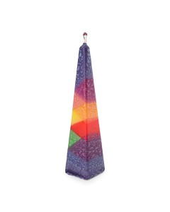 Pyramid Havdalah Candle by Galilee Style Candles - Rainbow Default Category