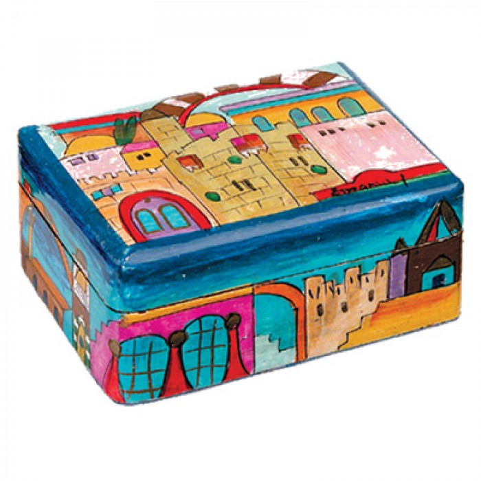 Boîte à Bougies de voyage Yair Emanuel - Image de Jérusalem