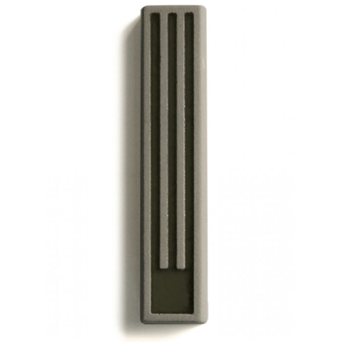 Concrete Mezuzah with Clear Polymer and Long Hebrew Shin by ceMMent