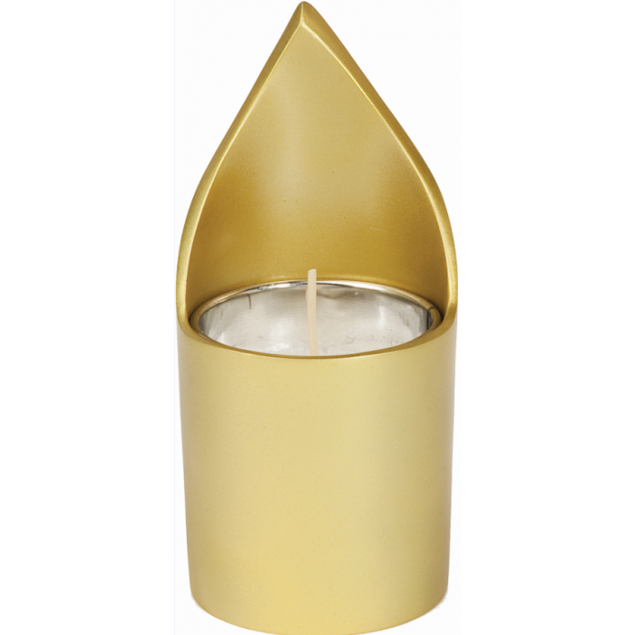 Memorial Candle Holder in Gold by Yair Emanuel 