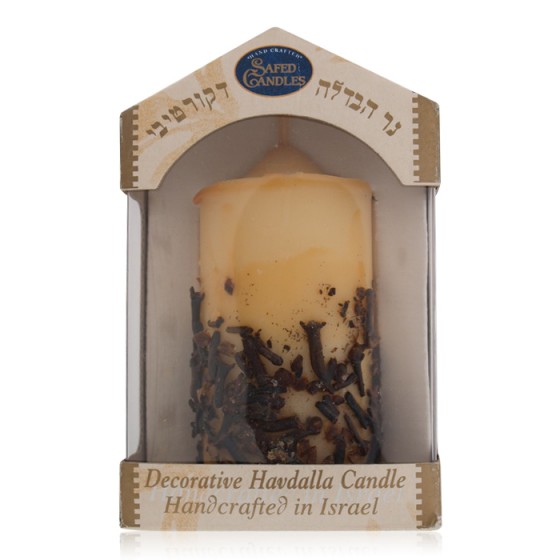 Galilee Style Candles Pillar Havdalah Candle with Cloves