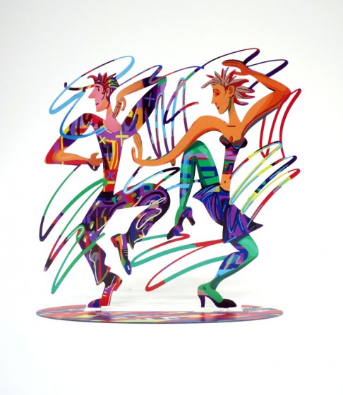 David Gerstein Twisters Sculpture with Dancing Couple