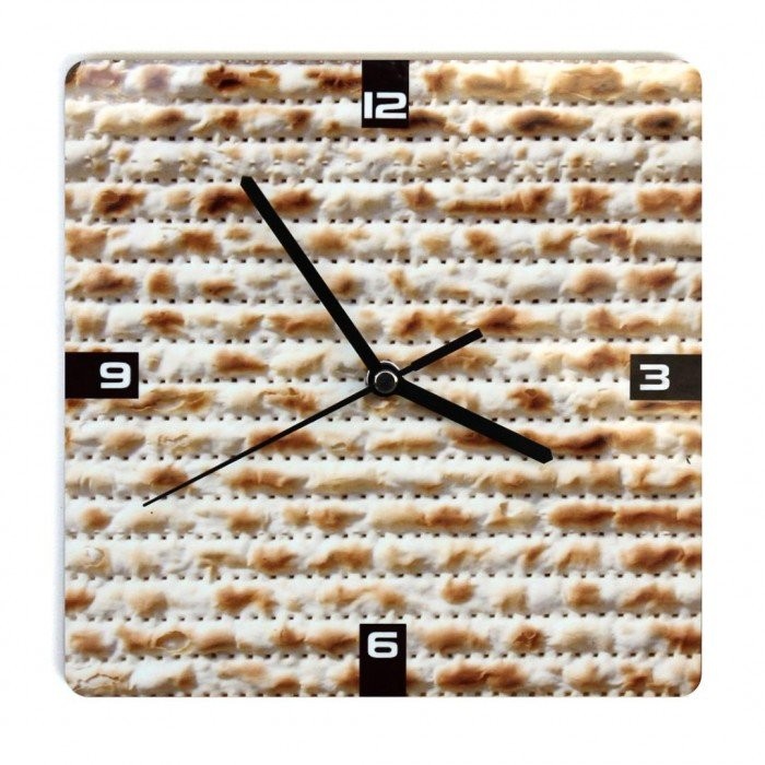 Illustrated Matzah Wooden Clock By Ofek Wertman