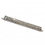 Sterling Silver Mezuzah in Floral Cut out Design by Nadav Art