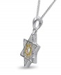 Star of David Necklace in Sterling Silver with Gold-Plating