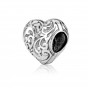925 Sterling Silver Heart Charm Without Stone Design


