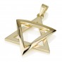 Star of David Pendant in Solid 14k Gold  by Ben Jewelry
