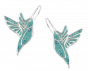 Boucles d'Oreilles Colibri Turquoise