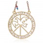 Brass Wall Hanging with Peace Theme and Isaiah Passage from Shraga Landesman