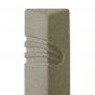 Mezuzah from Grey Concrete with Modern Hebrew Letter Shin by ceMMent