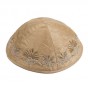 Gold Yair Emanuel Kippah with Date-Palm Embroidery