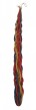 Galilee Style Candles Havdalah Candle with Braided Column in Red, Blue and Yellow