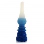 Galilee Style Candles Lamp Havdalah Candle with Blue, White and Turquoise Sections