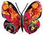 David Gerstein Metal Tsiona Butterfly Sculpture with Basic Colors