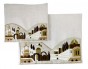 White Tallit Bag Set with Embroidered Jerusalem and Western Wall