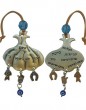 Blessing with Garlic Clove Shape, Hanging Charms and Hebrew Text