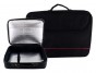 Black Tallit Bag with Thermal Insulation and Thin Red Stripe