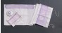 Women’s Tallit with Lilac Squared Pattern by Galilee Silks