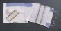 White Women’s Tallit with White Lace and a Blue Atarah by Galilee Silks
