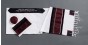 White Woolen Tallit with Wine Red Band and Black Atarah by Galilee Silks