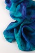 Sea Blue Silk Scarflette by Galilee Silks