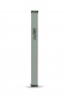 Aluminum Mezuzah in Pearl White with Pewter Shin