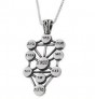 Crown Pendant of the Ten Sefirot in Sterling Silver