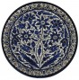 Armenian Ceramic Plate with Floral Scilla Armenia Motif in Blue