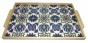 Armenian Large Wooden Tray in with Tulip Floral Motif