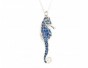 Seahorse Necklace with Blue Patterns- Adina Plastelina