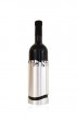 Wine Bottle Holder in Silver Aluminum with Wine Hebrew Blessing