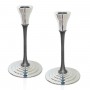 Colorful Shabbat Candlesticks with Narrow Body
