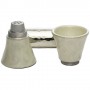 Aluminum Havdalah Travel Set with Candle and Cup