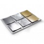 Seder Plate with Square Dishes in Mixed Aluminum Laura Cowan